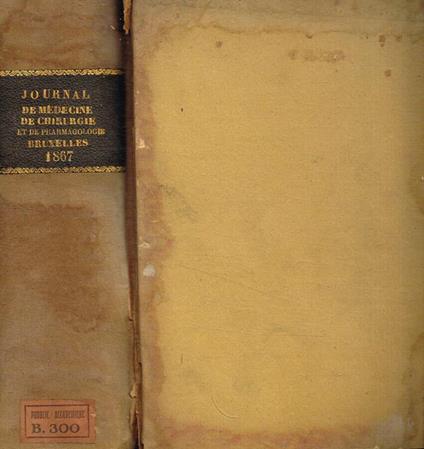 Journal de medecine, de chirurgie et de pharmacologie. Vol.44, 45 - copertina