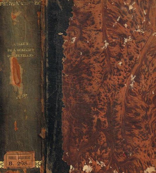 Academie royale de Belgique. Bulletins de la classe des lettres et des sciences morales et politiques et de la classe des beaux-arts 1905 - copertina