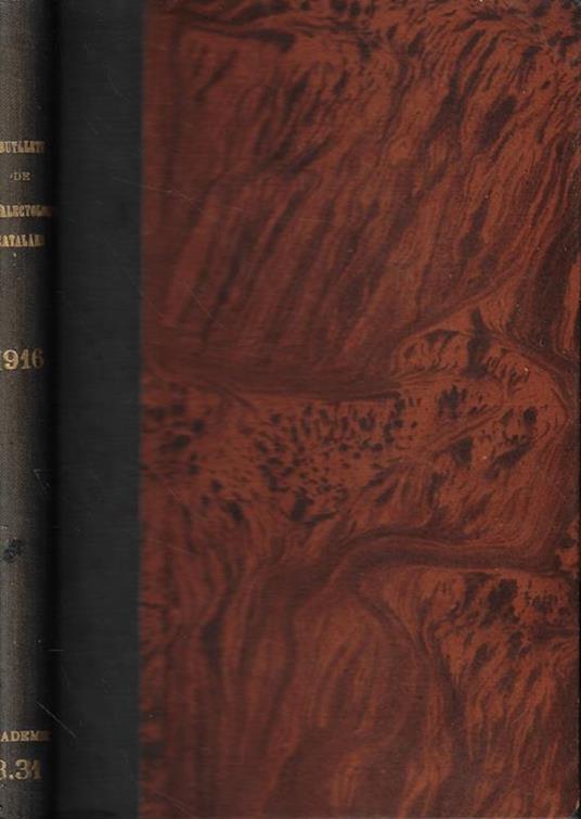 Butlleti de Dialectologia Catalana Gennaio-Giugno 1916 - copertina