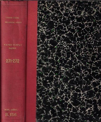 United States Geological Survey Water-Supply Paper 271, 272 - copertina