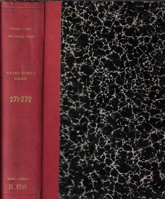 United States Geological Survey Water-Supply Paper 271, 272 - copertina