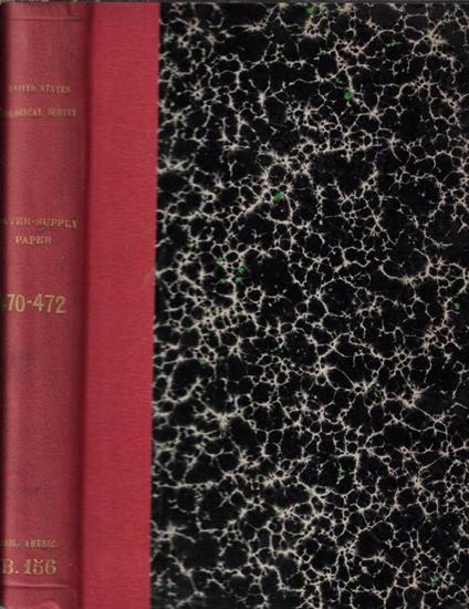 United States Geological Survey Water-Supply Paper 470, 471, 472 - copertina