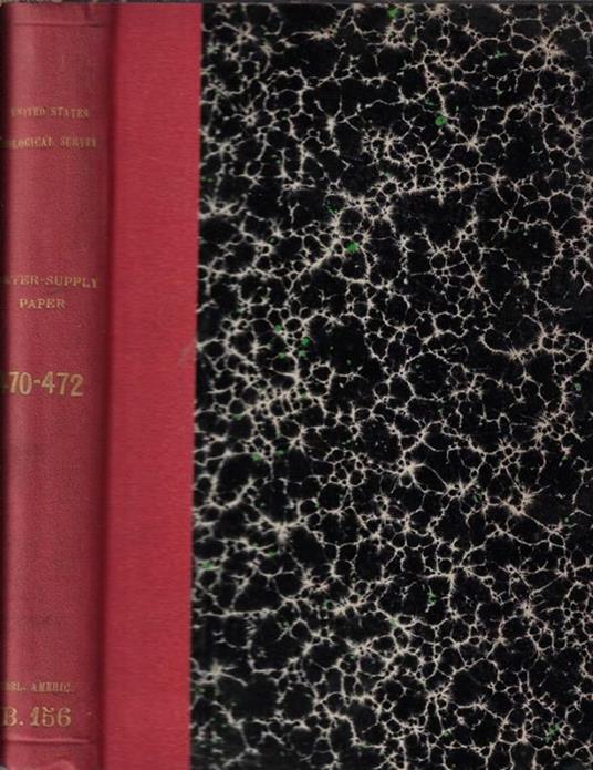 United States Geological Survey Water-Supply Paper 470, 471, 472 - copertina