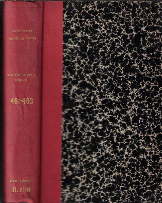 United States Geological Survey Water-Supply Paper 461, 462, 463 - copertina