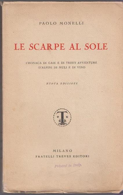 Le scarpe al sole - Paolo Monelli - copertina