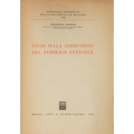 Studi sulla corruzione del pubblico ufficiale - Francesco Gianniti - copertina