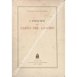 I principii della carta del lavoro - Gustavo Del Vecchio - copertina