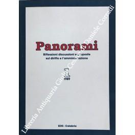 Panorami. Riflessioni, discussioni e proposte sul diritto e l'amministrazione. Vol. 1 - copertina