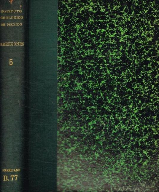 Parergones del instituto geologico de Mexico. Tomo V, 1913 - copertina