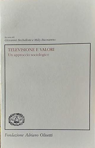 Televisione e valori. Un'approccio sociologico - copertina
