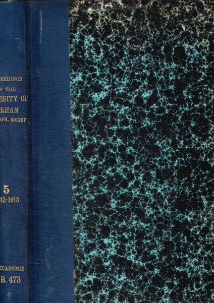 Proceedings of the university of durham philosophical society. Vol.V, 1912-1915 - copertina