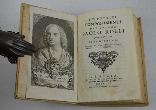 De' poetici componimenti… - Paolo Rolli - copertina