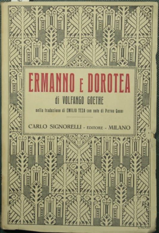 Ermanno e Dorotea - Johann Wolfgang Goethe - copertina