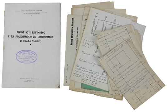 Alcune Note Sull'Impiego E Sul Funzionamento Dei Trasformatori Di Misura (Riduttori) - Giuseppe Pagliari - copertina