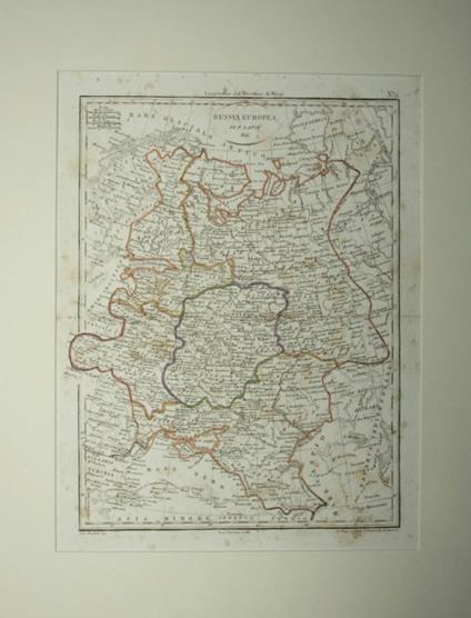 Atlante Universale portatile - Carta della Russia Europea di P. Lapie - copertina
