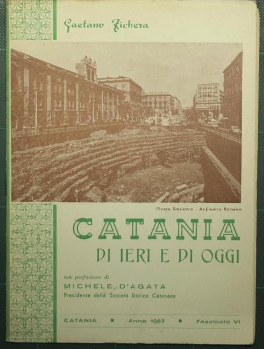 Catania di ieri e di oggi - Fascicolo VI - Gaetano Fichera - copertina