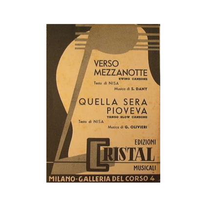 Verso mezzanotte ( swing canzone ) - Quella sera pioveva ( tango slow canzone ) - copertina