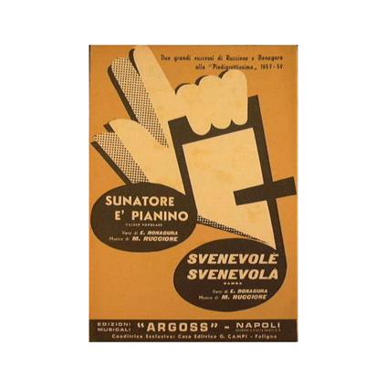Sunatore e pianino ( valzer popolare ) - Svenevolè Svenevolà ( samba ) - copertina