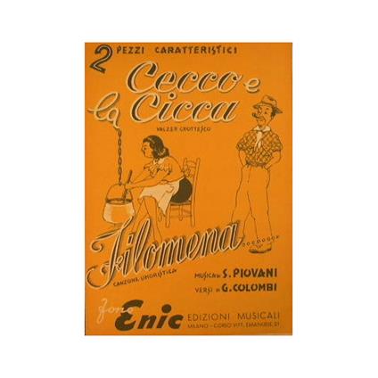 Cecco e Ciccia ( valzer grottesco ) - Filomena ( canzone umoristica ) - copertina