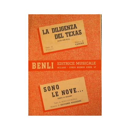 La diligenza del Texas ( rock and roll ) - Sono le nove ( tempo di beguine ) - copertina