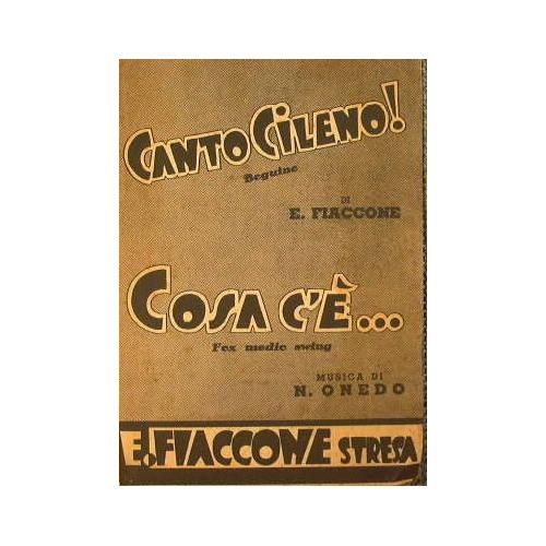 Canto Cileno ( beguine ) - Cosa c'è ( fox medio swing ) - copertina