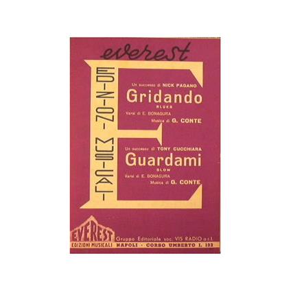 Gridando ( blues ) - Guardami ( slow ) - copertina