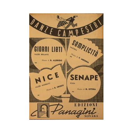Giorni lieti ( valzer brillante ) - Semplicità ( mazurka ) - Nice ( valzer moderato ) - Senape ( polka ) - copertina
