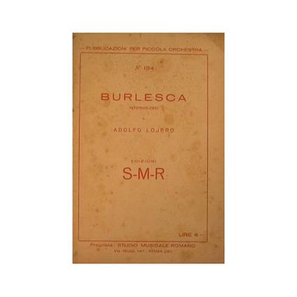Burlesca ( intermezzo ) - copertina
