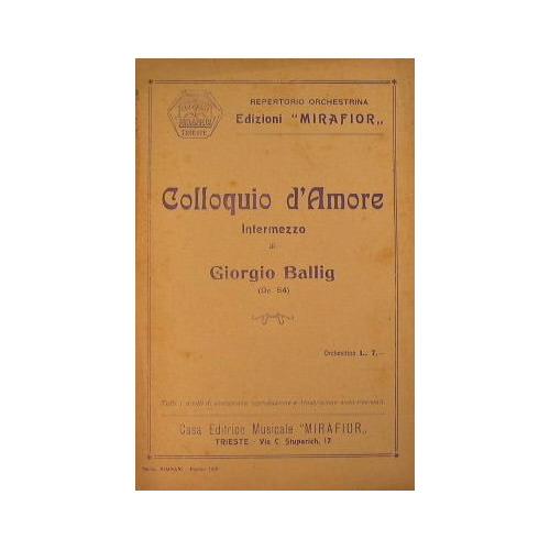 Colloquio d'Amore ( intermezzo ) - copertina
