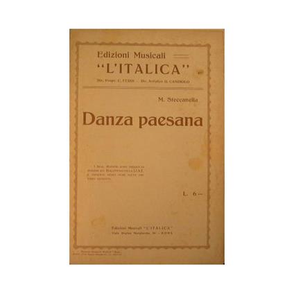 Danza paesana - copertina