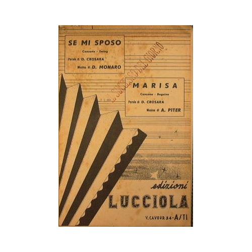 Se mi sposo ( canzone swing ) - Marisa ( canzone beguine ) - copertina