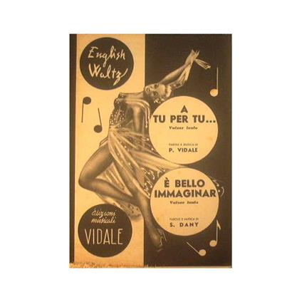A tu per tu ( valzer lento ) - E' bello immaginar ( valzer lento ) - copertina