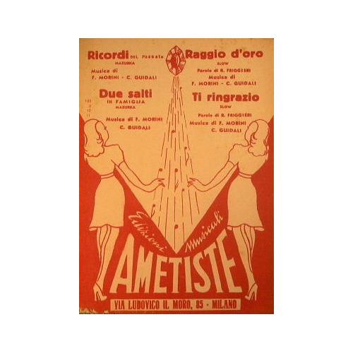 Ricordi del passado ( mazurka ) - Raggio d'oro ( slow ) - Due salti in famiglia ( mazurka ) - Ti ringrazio ( slow ) - copertina