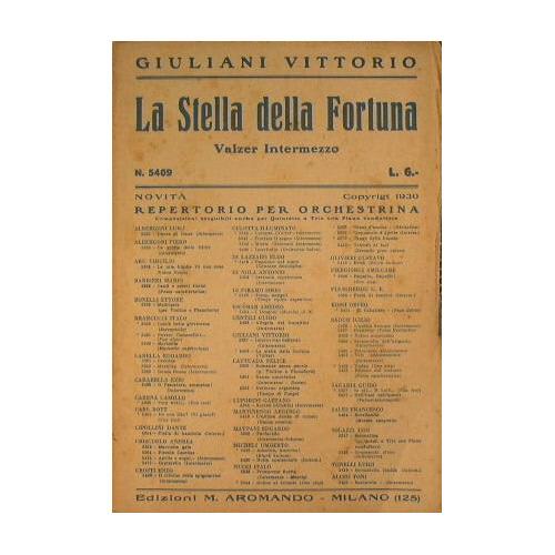 La stella della fortuna ( valzer intermezzo ) - Vittorio Giuliani - copertina