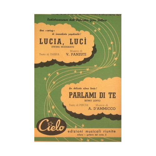 Lucia lucì ( swing moderato ) - Parlami di Te ( ritmo lento ) - copertina