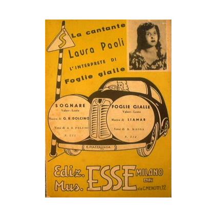 Sognare ( valzer lento ) - Foglie gialle ( valzer lento ) - copertina