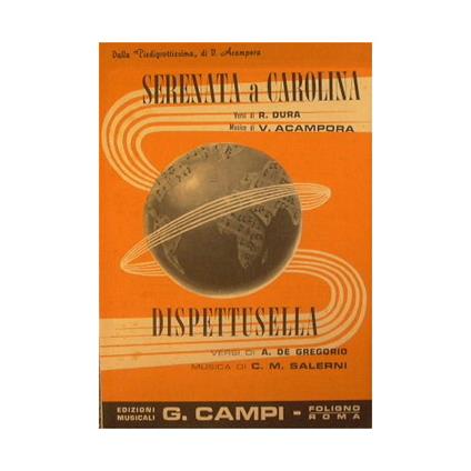 Serenata a Carolina ( lento ) - Dispettusella ( allegro ) - copertina