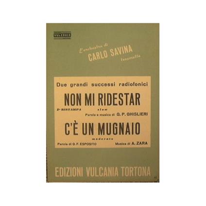 Non mi ridestar ( slow ) - C'è un mugnaio ( moderato ) - copertina
