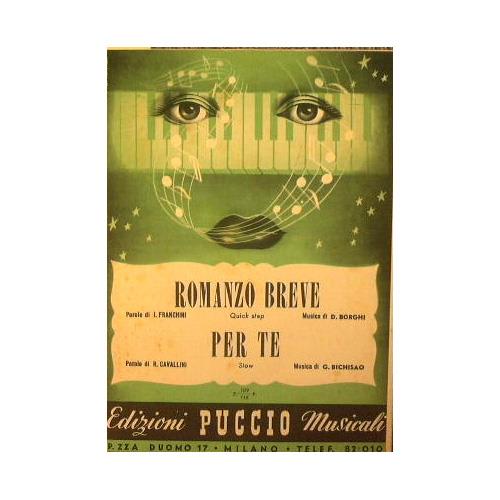 Romanzo breve ( quick step ) - Per te ( slow ) - copertina