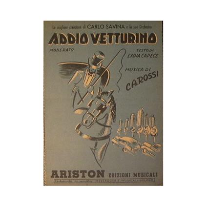 Addio, vetturino… - copertina