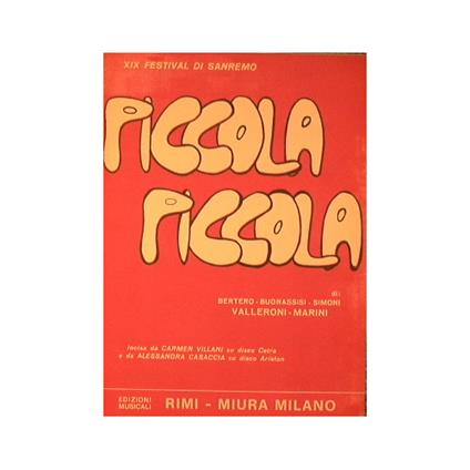 Piccola piccola - copertina