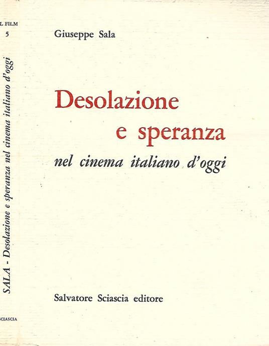 Desolazione e speranza - Giuseppe Sala - copertina