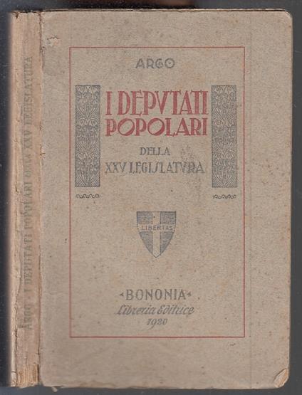 I Deputati Popolari Della Xxv Legislatura - copertina