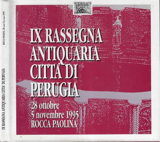 IX rassegna antiquaria città di Perugia - copertina