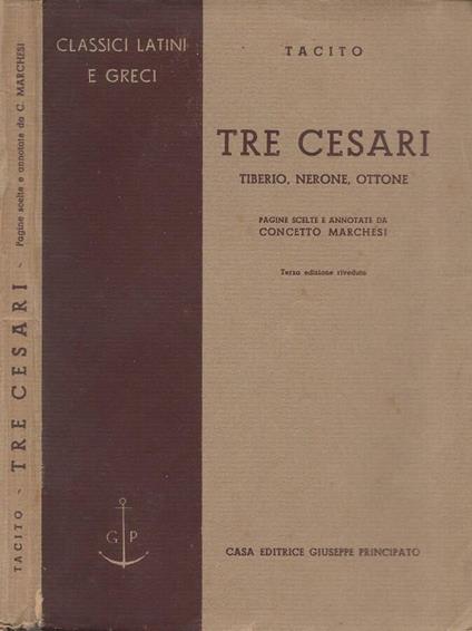 Tre Cesari - P. Cornelio Tacito - copertina