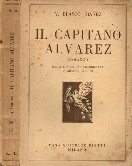 Il capitano Alvarez - Vicente Blasco Ibáñez - copertina