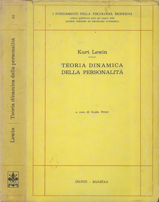 Teoria dinamica della personalità - Kurt Lewin - copertina