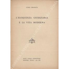 L' eloquenza giudiziaria e la vita moderna - Luigi Granata - copertina