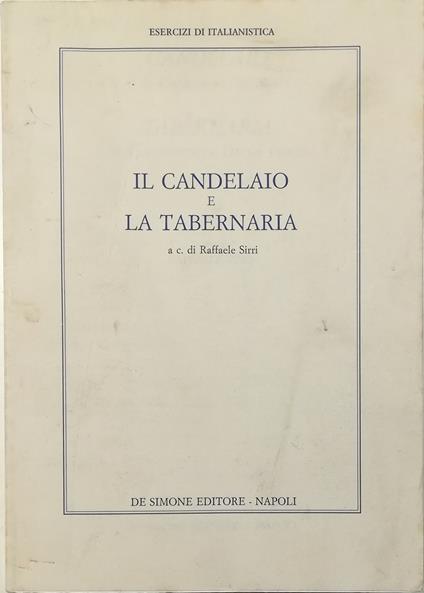 Candelaio di Giordano Bruno - Tabernaria di Giambattista Della Porta - copertina