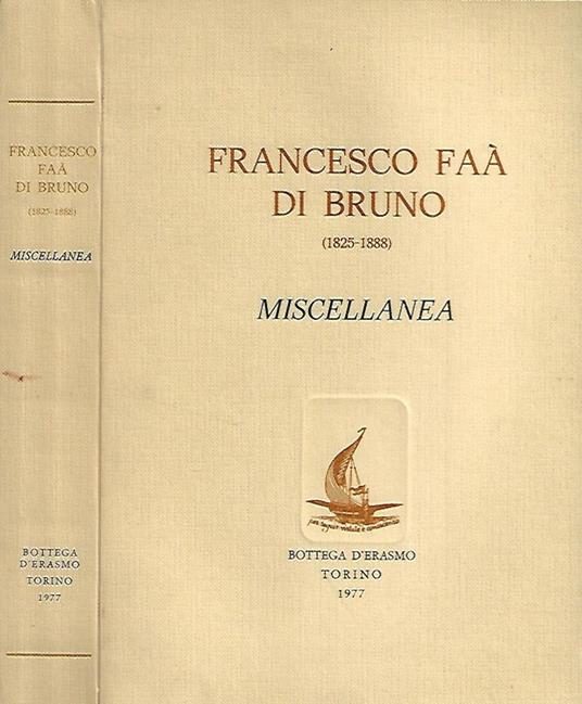 Francesco Faà Di Bruno 1825 - 1888 - copertina